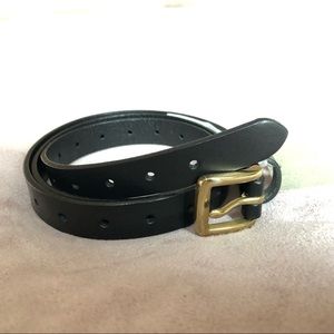 NWT J. Crew Perforated Black Belt